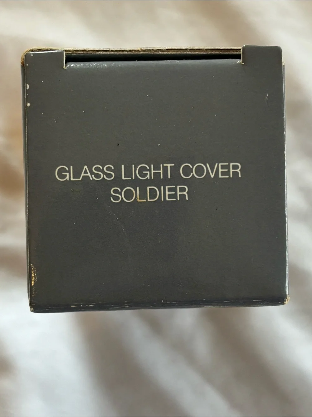 Vintage Avon Molded Glass Toy Soldier Light Cover Ornament
